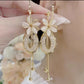 📢📢50% OFF !! ⏰Elegant Flower Tassel Dangle Earrings