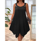 👗 LIMITED-TIME 50% OFF! ✨ Women's Sleeveless Dress – Asymmetrical Hem, Ring Straps, Flowy 🌸