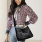 👜 LIMITED-TIME 50% OFF! ✨ Women’s PU Leather Crossbody Bag – Checkerboard, Multi-Compartment, Adjustable 🌸