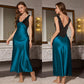 Elegant V-Neck Slip Nightdress