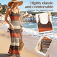 ⏳Limited-time 50% off⏰Women's Slim Fit Striped Maxi Dress🏖️👗