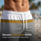 🏖️👕 Men's Summer Color-Block Sportswear Set – Breathable Athletic T-Shirt & Drawstring Shorts 2-Piece Outfit