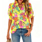 👚 50% OFF NOW! 🌸 Women's Casual Floral Shirt – Short Sleeve, Lightweight & Spring Ready – Breathable, Easy Care, Everyday Charm ☁️