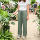 👖 50% OFF NOW! 🧶 Women's Wide-Leg Pants – Breathable Cotton Blend, Lace Crochet Side Hem & Drawstring Waist – Relaxed Fit, Feminine Detail 🌿
