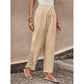 👖 50% OFF NOW! 🧶 Women's Wide-Leg Pants – Breathable Cotton Blend, Lace Crochet Side Hem & Drawstring Waist – Relaxed Fit, Feminine Detail 🌿