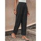 👖 50% OFF NOW! 🧶 Women's Wide-Leg Pants – Breathable Cotton Blend, Lace Crochet Side Hem & Drawstring Waist – Relaxed Fit, Feminine Detail 🌿