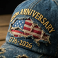 📢📢40% OFF !! ⏰250th Anniversary Distressed Baseball Cap
