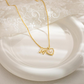 💎 LIMITED-TIME 50% OFF! 💥 Heart Shaped Letters Micro Pave Chain Necklace – Initial Pendant, Titanium Steel, Adjustable ✨