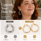 📢📢50% OFF !!⏰Women's Elegant Twisted Hoop Earrings