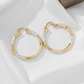 📢📢50% OFF !!⏰Women's Elegant Twisted Hoop Earrings