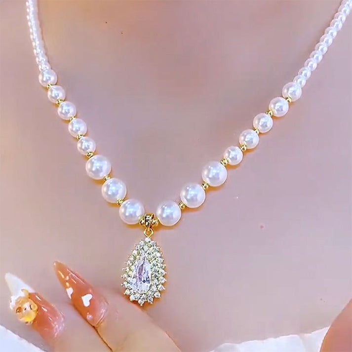 📢📢50% OFF !! ⏰Women’s Vintage Style Pearl Necklace – aimtoyou