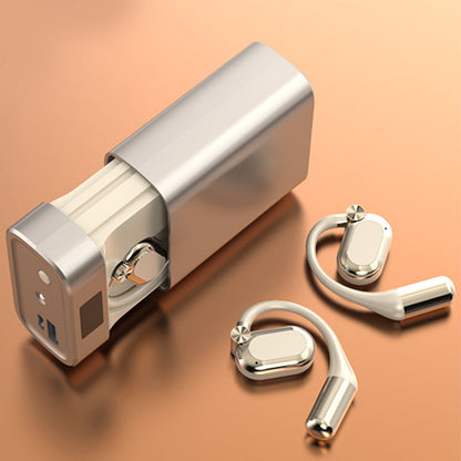 🎧 50% OFF NOW! 🎵 Open-Ear Wireless Earphones – Comfort Fit, Bluetooth 5.4 & LED Flashlight Case 🔦