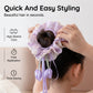 Girls Pastel Floral Hair Scrunchie with Hanging Tulip Pendant