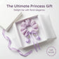 Girls Pastel Floral Hair Scrunchie with Hanging Tulip Pendant