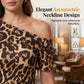 👗 50% OFF NOW! 🐆 Chic One-Shoulder Leopard Mini Dress – Ruched Bodice & Tiered Ruffles – Bold & Elegant 🥂