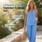 🏆LAST DAY SALE 50% OFF🔥Effortless Summer V-Neck Lounge Set