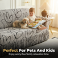 High-Stretch Sofa Slipcover – Ruffled Hem & Full Protection