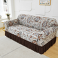 High-Stretch Sofa Slipcover – Ruffled Hem & Full Protection