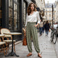 👖 50% OFF NOW! 🌿 Women's Smocked High Waist Printed Lantern Pants – Flowy & Breathable Boho Style ☀️