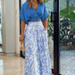 👗 LIMITED-TIME 50% OFF! 💥 Elegant Ladies Two Piece Set – V-Neck Top, Wide Leg Pants, Timeless Print ✨