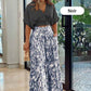 👗 LIMITED-TIME 50% OFF! 💥 Elegant Ladies Two Piece Set – V-Neck Top, Wide Leg Pants, Timeless Print ✨