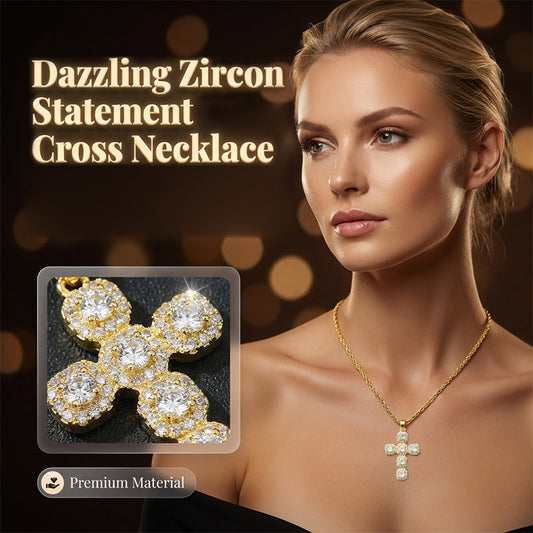 📿 50% OFF NOW! 💎 Copper Inlaid Zircon Cross Charm Pendant – Dazzling Sparkle & Timeless Elegance 🕊️
