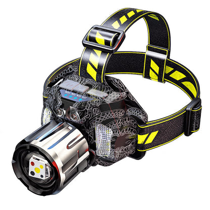 🔦 50% OFF NOW! ✨ Rechargeable 5-Color LED Headlamp – Motion Sensor & Fishing/UV Modes 💡