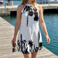 🌸 LIMITED-TIME 50% OFF! 💥 Women's Floral Print Halter Neck Dress – Chic, Flowy, Summer Essential ✨