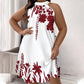 🌸 LIMITED-TIME 50% OFF! 💥 Women's Floral Print Halter Neck Dress – Chic, Flowy, Summer Essential ✨