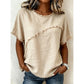 ⏳Time-Limited Special⏰Women's Summer Top with Raw Edge Paneling👚
