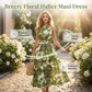 👗 LIMITED-TIME 50% OFF! 💥 Women's Halter Neck Sleeveless Printed Dress – Smocked Waist, Floral, Flowy ✨