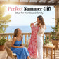 Elegant Floral Summer Beach Dress