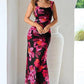 Elegant Floral Summer Beach Dress