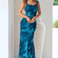 Elegant Floral Summer Beach Dress