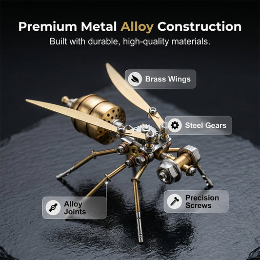 3D Metal Bee Puzzle Assembly Model Kit