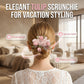 3D Puffy Tulip Flower Hair Scrunchie
