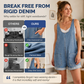 🎉 LIMITED TIME 50% OFF! 🌸 Women's Summer Loose Denim Overall Shorts – One-Piece Wonder for Sunny Days ✨