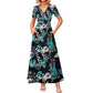 Elegant 3D Floral Maxi Dress