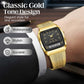⏱️ Vintage-Style Square Watch with Multifunction Display — Classic Retro Design, Modern Features