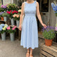 👗 LIMITED-TIME 50% OFF! 💥 Women's Retro Sleeveless Gingham Midi Dress – Smocked Bodice, Tie Straps, Breathable ✨