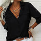 ⏳Limited-time 50% off⏰Women's Solid Lapel Long Sleeves Button-Down Shirt👔