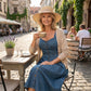 Women's Button-Front Denim Dress