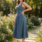 Women's Button-Front Denim Dress