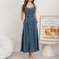 Women's Button-Front Denim Dress