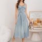 Women's Button-Front Denim Dress