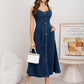 Women's Button-Front Denim Dress