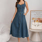 Women's Button-Front Denim Dress
