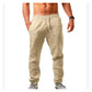 Men's Casual Linen Drawstring Trousers