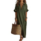 👗 50% OFF!🌸Women's Minimalist Solid Color Maxi Dress
