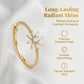 Elegant Snowflake Zircon Hoop Earrings